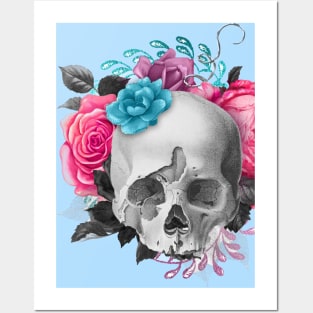 Blooming Skull Posters and Art